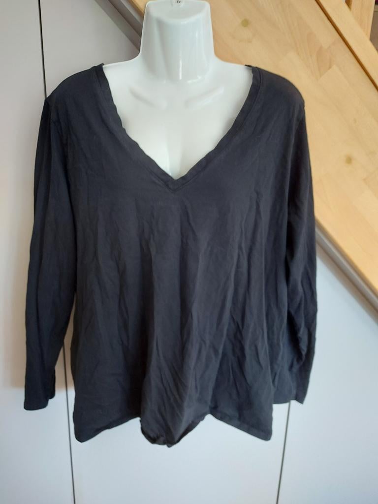 Tee-shirt manches longues 2XL, Kleding | Dames, Grote Maten, Ophalen of Verzenden, Zwart