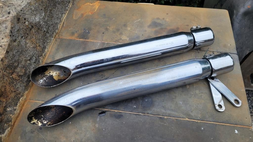 Silencieux moto slash cut turn out bobber chopper