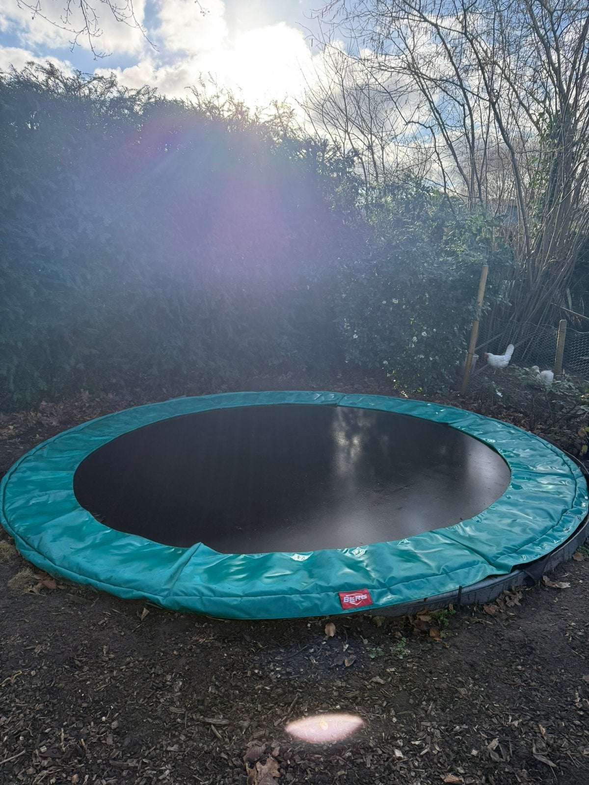 Trampoline Bergh 4m diameter, Ophalen, Zo goed als nieuw