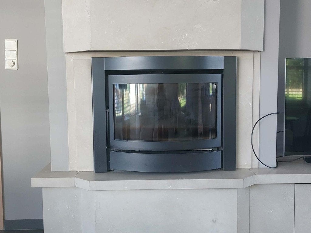 Perfecte houtkachel met ventilatie, Maison & Meubles, Cheminées, Enlèvement, Utilisé, Encastré, Cheminée au bois
