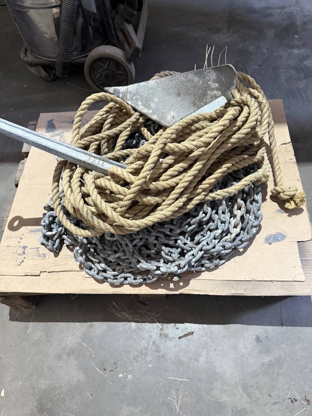 Anker,ketting,touw, Doe-het-zelf en Bouw, Ophalen, Gebruikt
