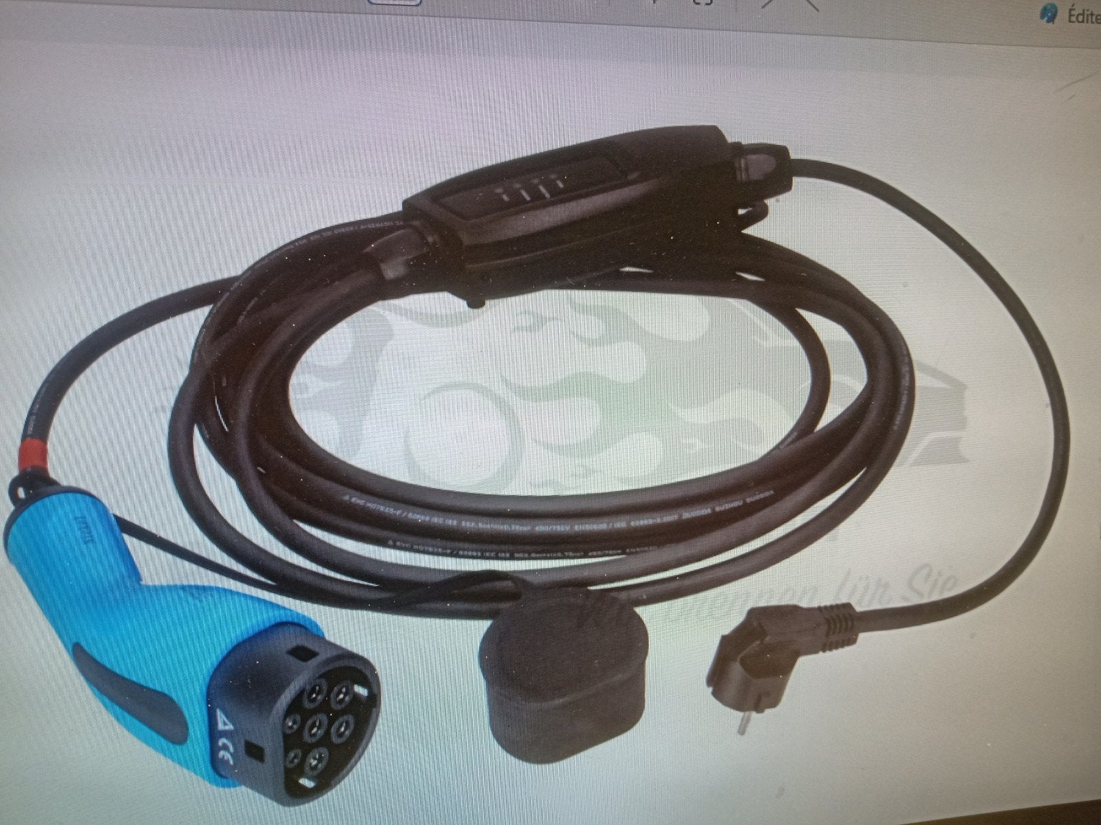 cordon de charge pour prise domestique t2 10ah, Autos : Divers, Bornes de recharge, Enlèvement, Neuf, Câble de charge