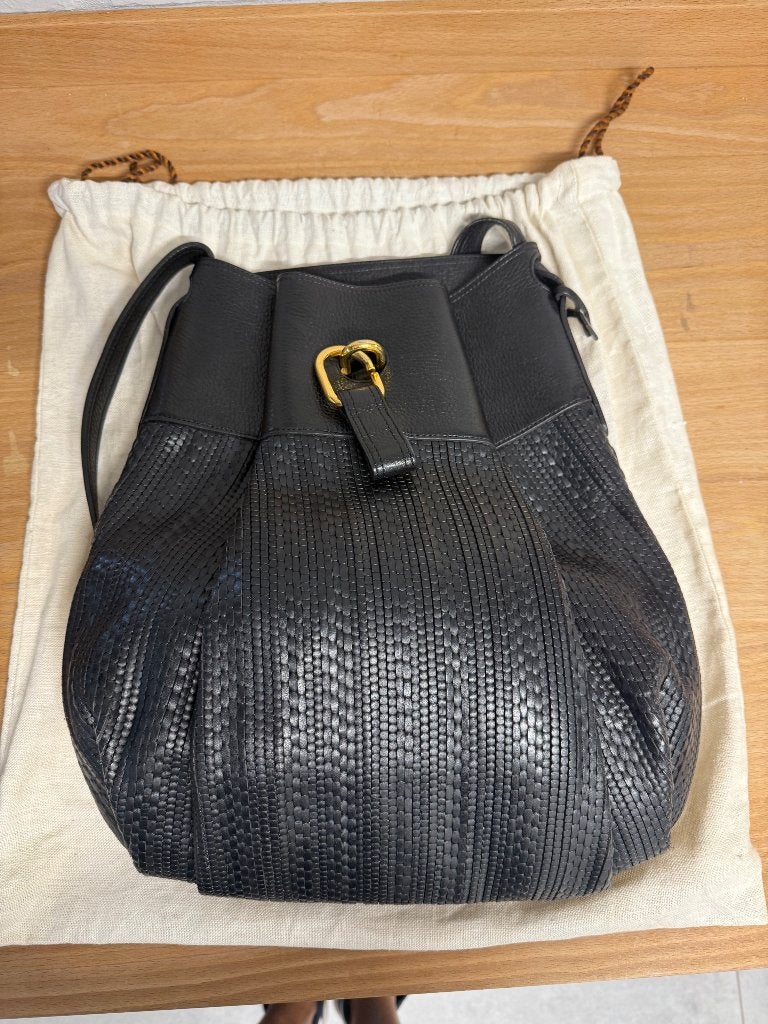 Prachtige Delveaux Faust handtas, Handtassen en Accessoires, Ophalen, Zo goed als nieuw, Zwart, Handtas