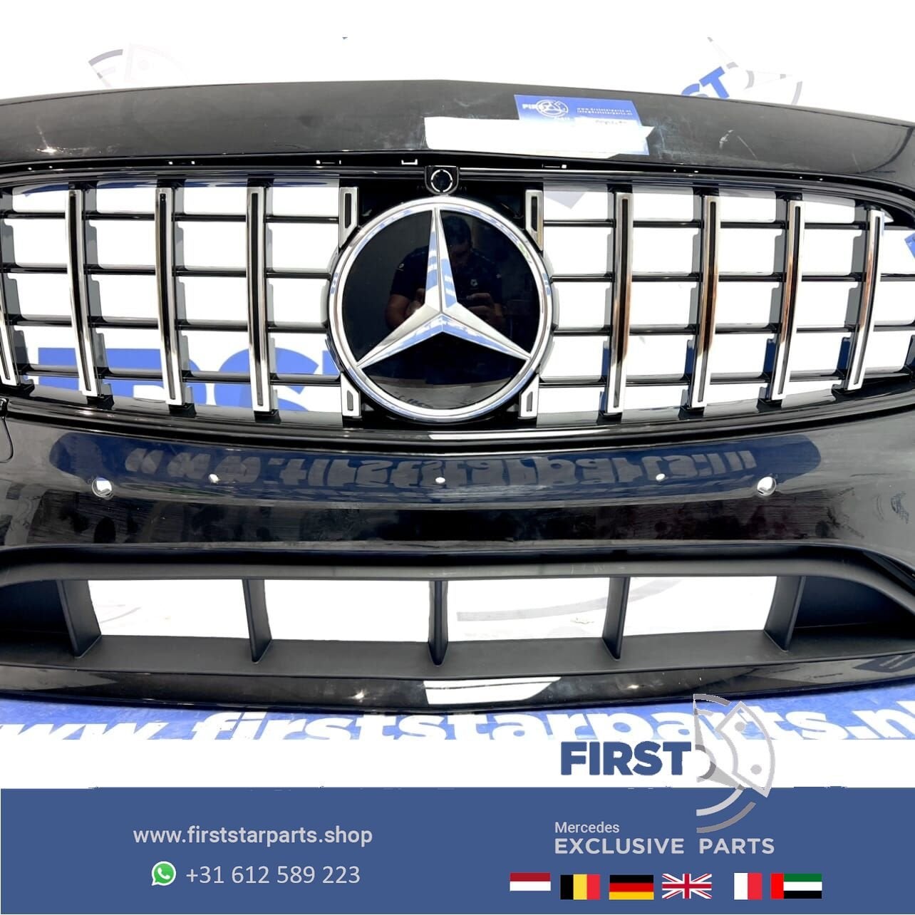 W213 BUMPER W238 E43 E53 FACELIFT AMG VOORBUMPER ZWART WIT G, Utilisé, -, Avant, -