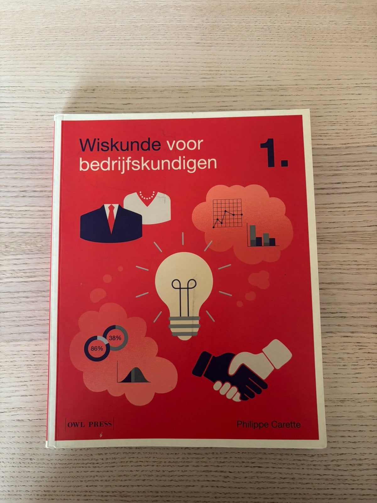 Wiskunde voor bedrijfskundigen 1 – Philippe Carette, Ophalen of Verzenden, Zo goed als nieuw