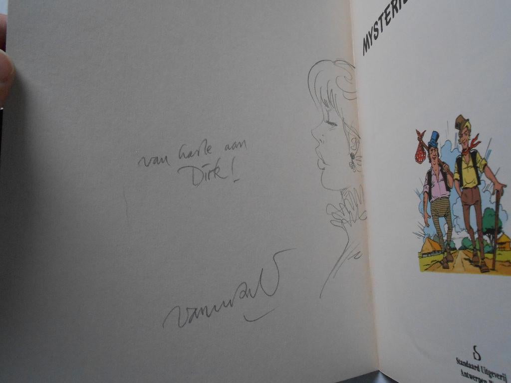 Robert en Bertrand 1 Mysterie op Rozendael 1990. Gesigneerd., Neuf, Enlèvement ou Envoi, Willy Vandersteen, Une BD