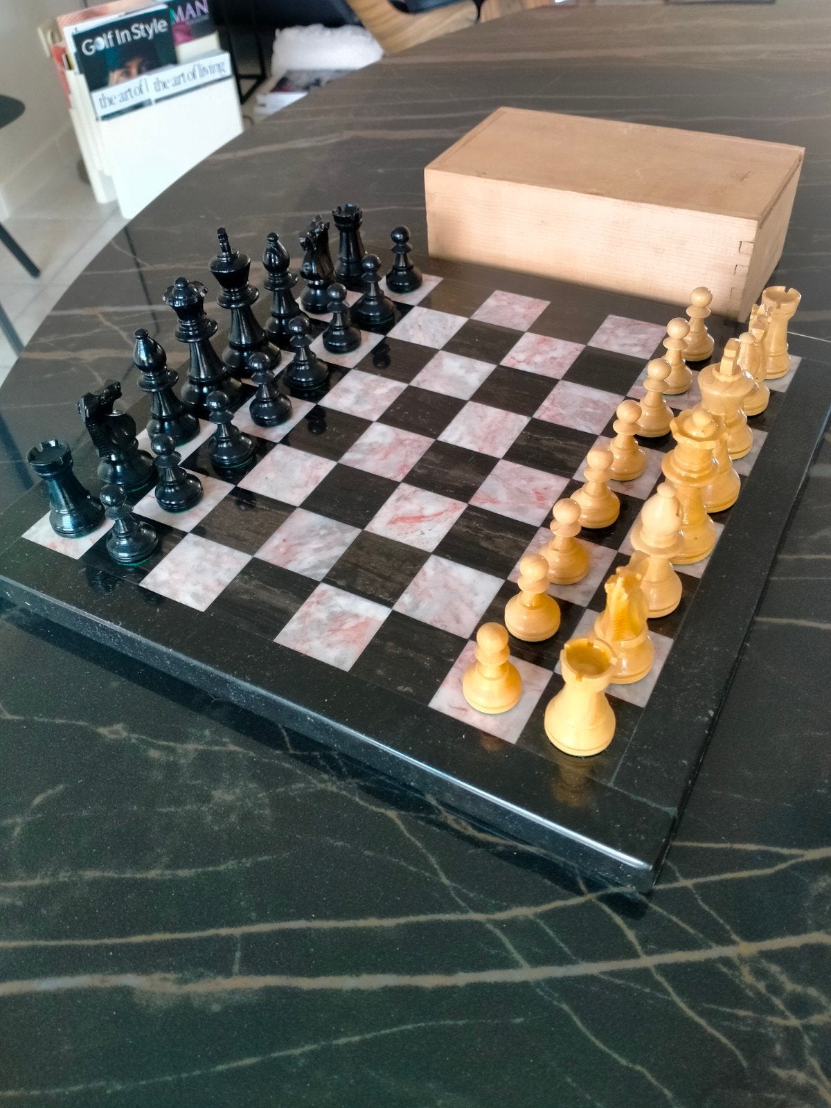 Schaakspel ., Ophalen