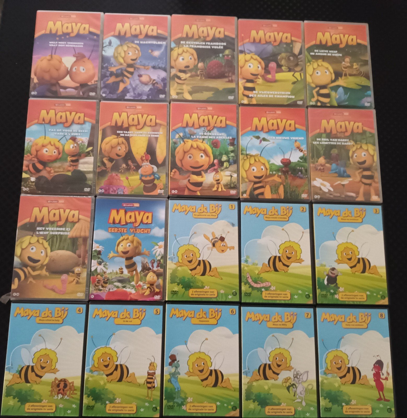 20 dvd pakket Maya de Bij, Cd's en Dvd's, Dvd's | Tekenfilms en Animatie, Ophalen of Verzenden