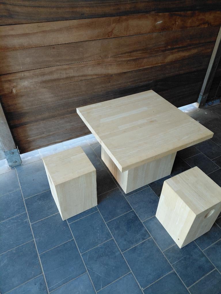 Kinderset : tafel + 2 stoeltjes, Kinderen en Baby's, Ophalen, Zo goed als nieuw