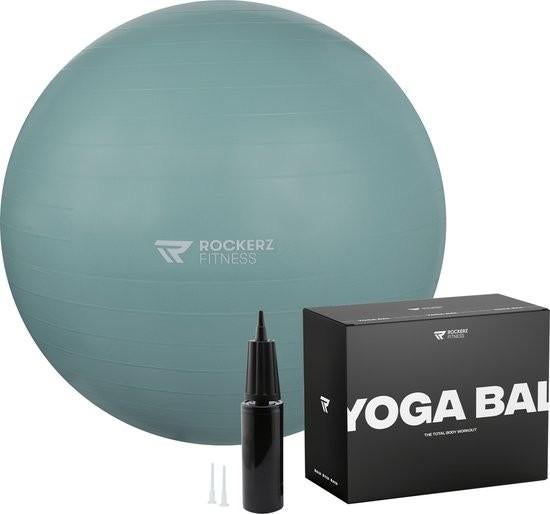 Rockerz Deluxe Yoga bal - Petrol, Sport en Fitness, Fitnessmaterialen, Ophalen of Verzenden, Gebruikt, Buik, Fitnessbal