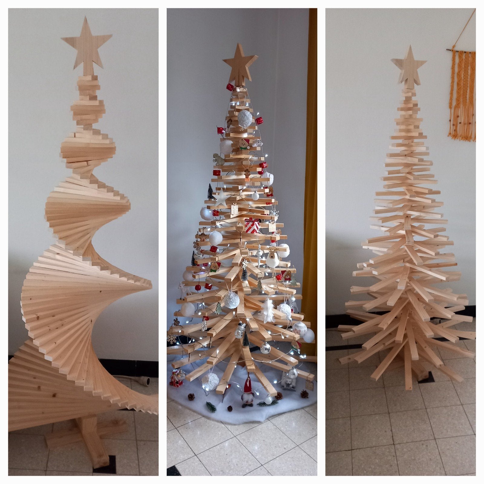 Sapin de Noël modulable en bois, Enlèvement, Neuf