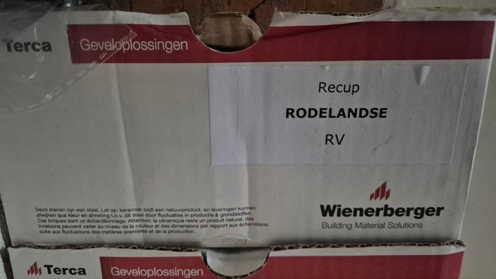 Bakstenen - rodelandse rv (recup), Ophalen, Zo goed als nieuw, Bakstenen