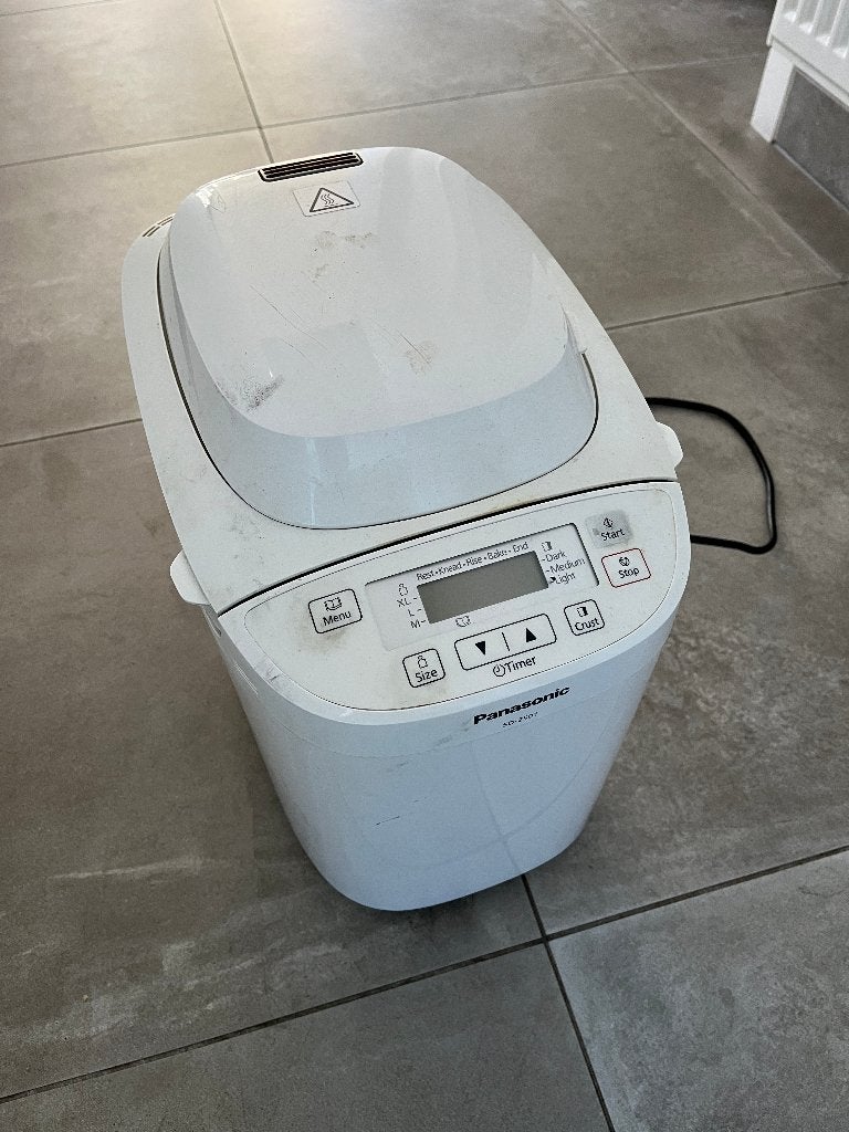 Broodbakmachine Panasonic, 400 tot 800 gram deeg, Ophalen, Met timer, Gebruikt