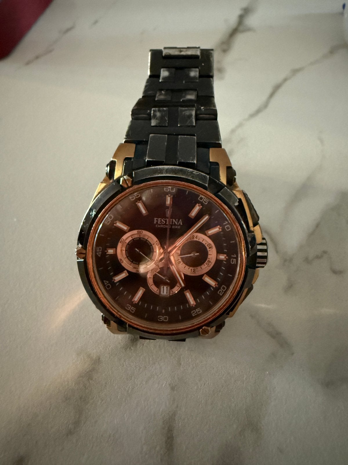 Festina herenhorloge, Bijoux, Sacs & Beauté, Montres | Femmes, Montre-bracelet, Autres marques, Enlèvement ou Envoi, Acier