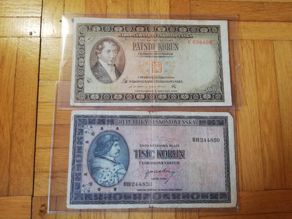 Billets de Tchécoslovaquie, Envoi