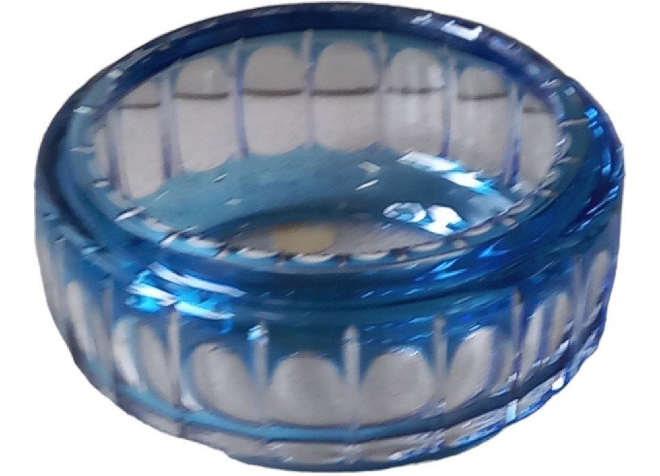 blauwe VSL vidé poche., Antiek en Kunst, Antiek | Glaswerk en Kristal, Ophalen of Verzenden