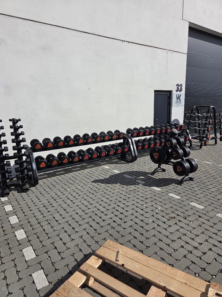 Ziva Dumbbell & Barbell Set (1-50kg, 10-30kg), set schijven, Enlèvement, Comme neuf, Bras, Haltère