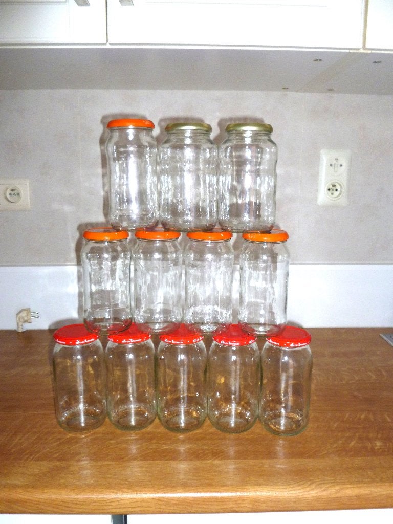 12 Bocaux  CONSERVE de 500GR/ 550GR, Maison & Meubles, Comme neuf, Verre, Enlèvement, Classique