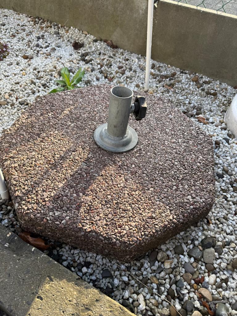 Parasol voet 50 kg 55x55 buis 50 mm, Tuin en Terras, Ophalen of Verzenden, Zo goed als nieuw