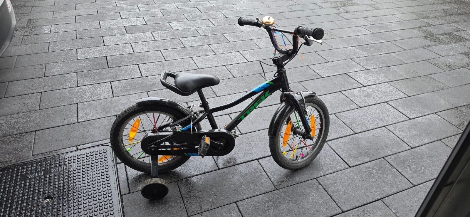 Trek precaliber 16 inch, met steunwieltjes, Fietsen en Brommers, Fietsen | Kinderfietsjes, Ophalen, Gebruikt, 16 tot 20 inch, Trek