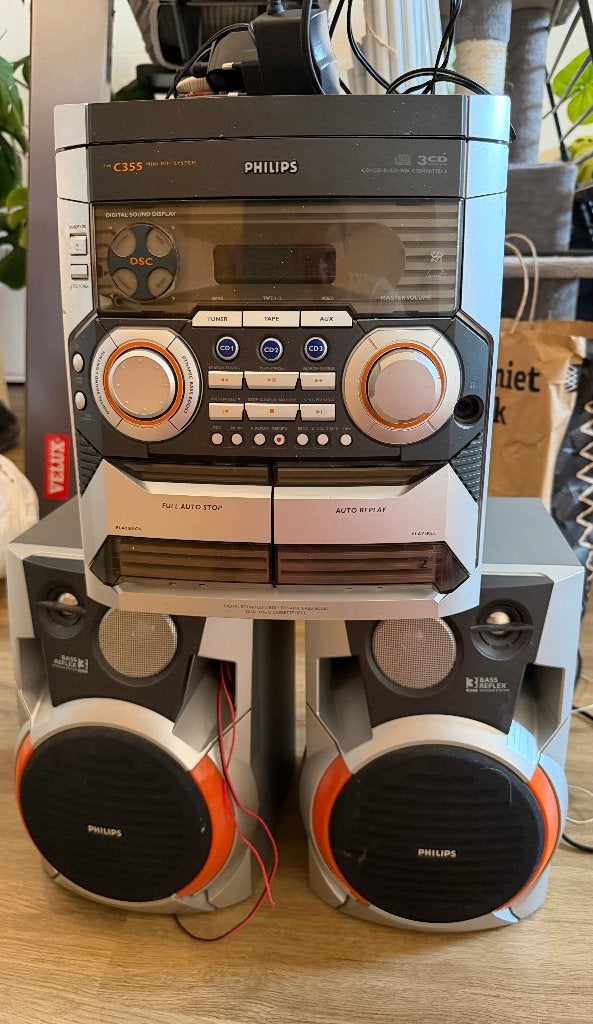Philips stereo C355  + Bluetooth extensie, Audio, Tv en Foto, Stereoketens, Ophalen of Verzenden, Gebruikt, Tuner of Radio, Philips