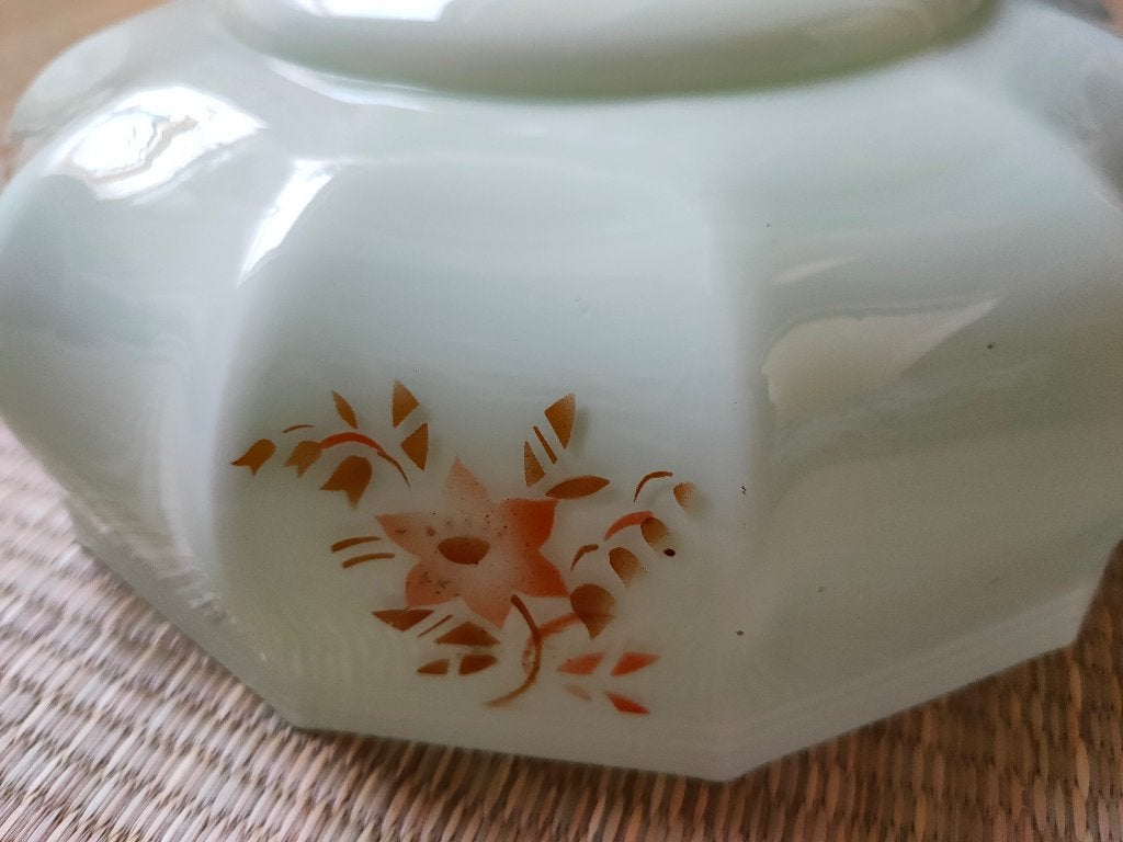 Opaline glas lampen jaren 40 zacht groen., Antiquités & Art, Enlèvement ou Envoi