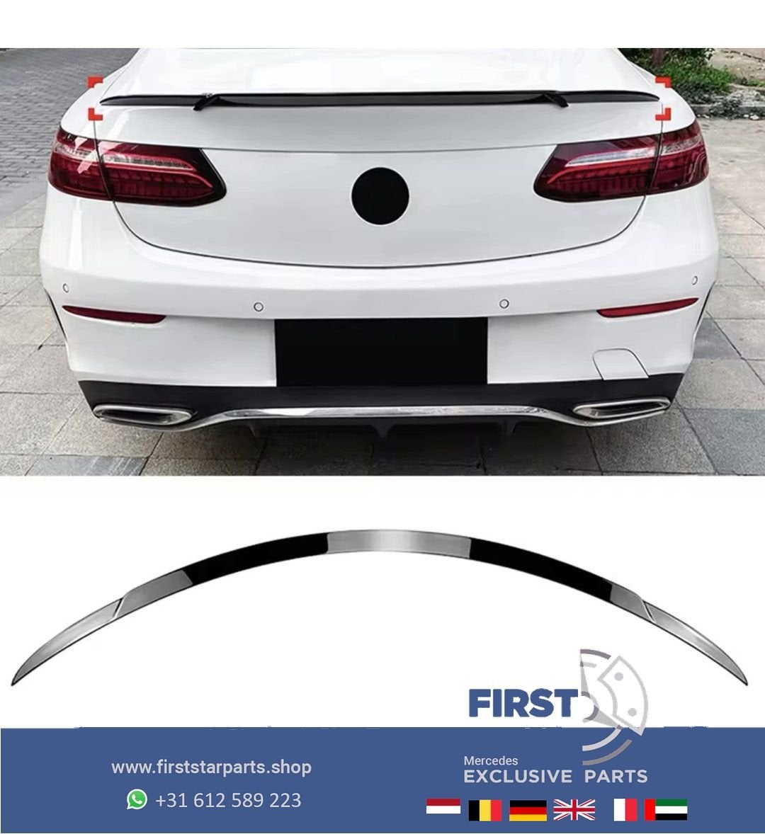 W238 C238 A238 E KLASSE COUPÉ CABRIO AMG KOFFERBAK SPOILER Z, Arrière, Haillon arrière, Utilisé, -