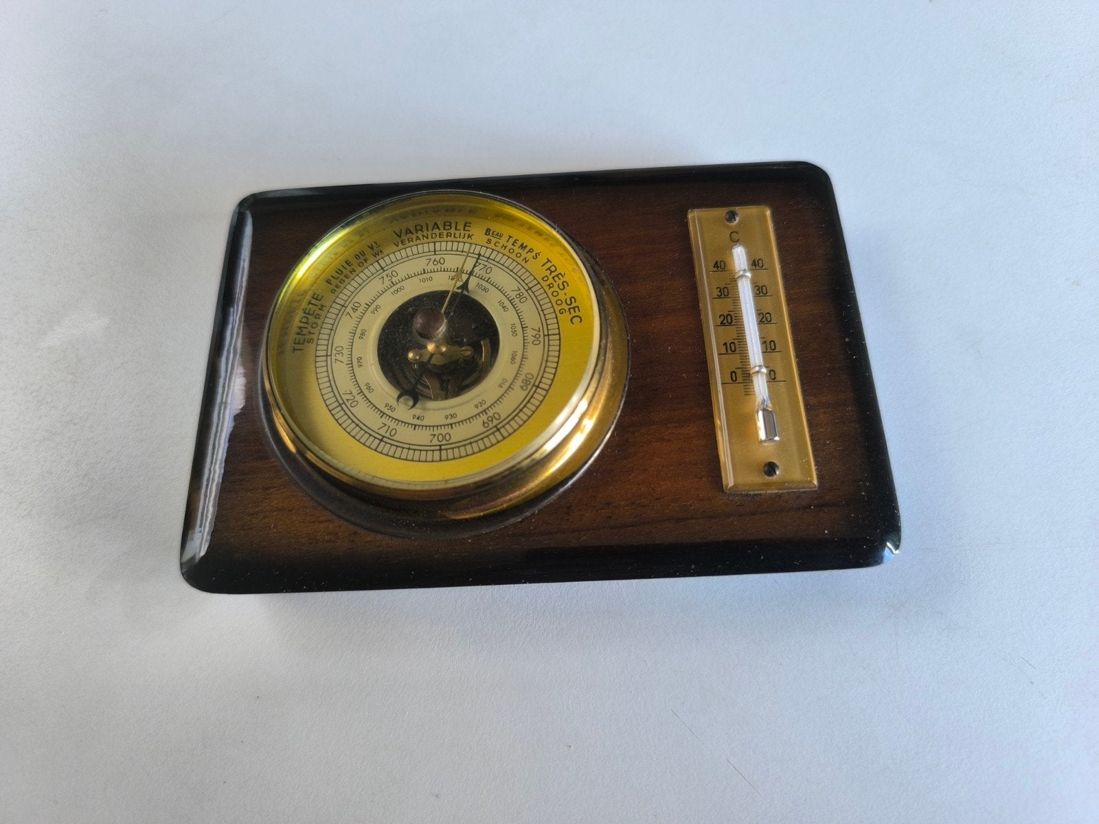 Jaren 60 thermometer en barometer, Audio, Tv en Foto, Ophalen of Verzenden
