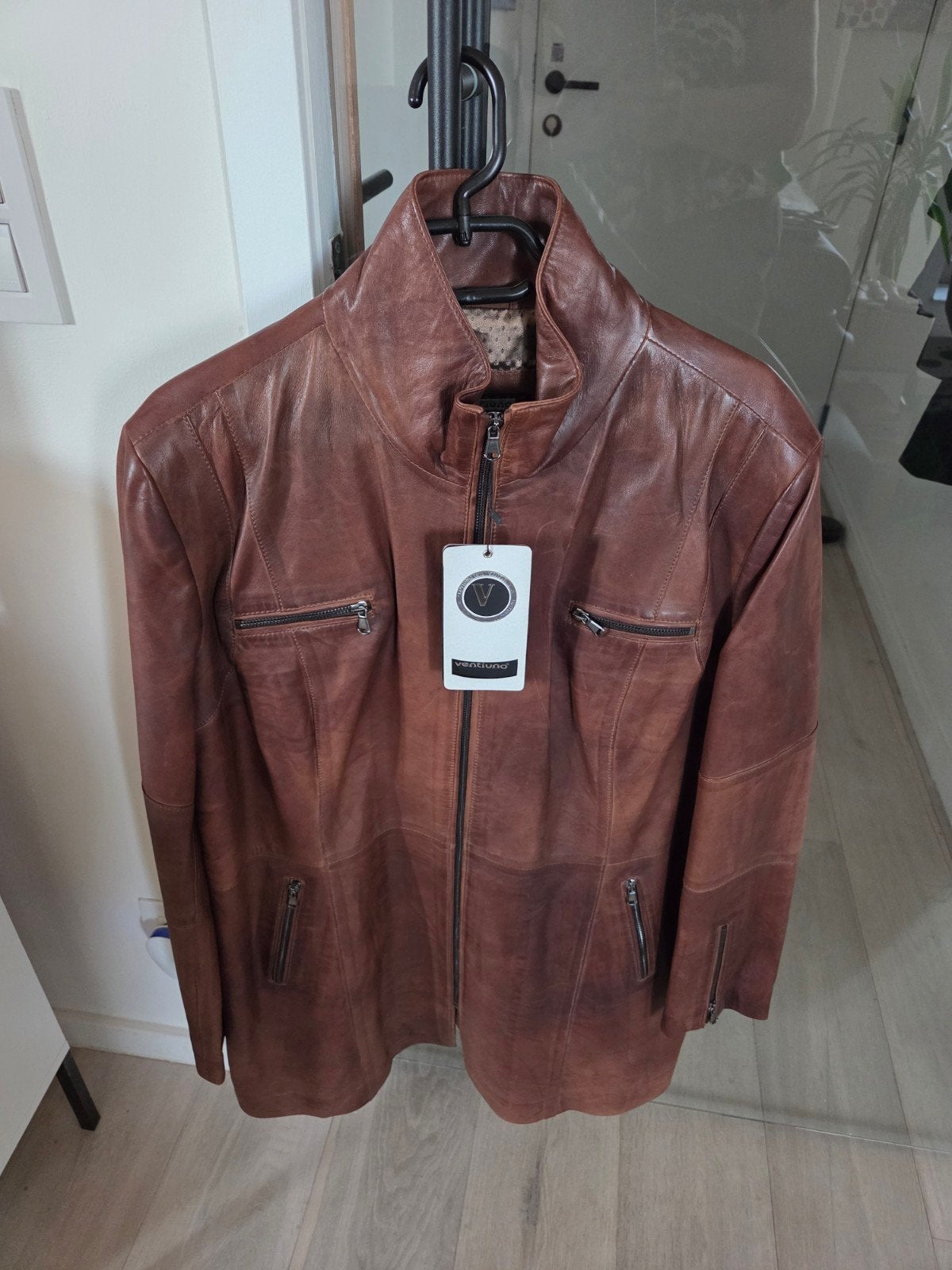 Lederen jas dames XXL nieuw, Ophalen