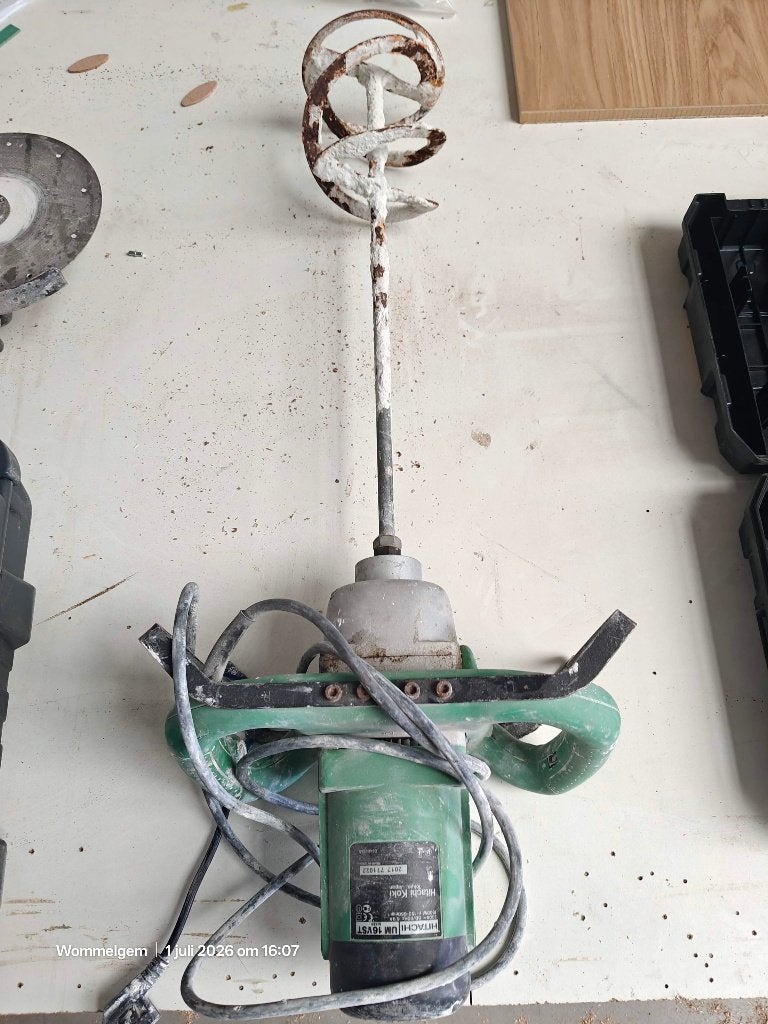 Hitachi UM 16Vst mixer, Doe-het-zelf en Bouw, Gereedschap | Overige machines, Ophalen, Gebruikt