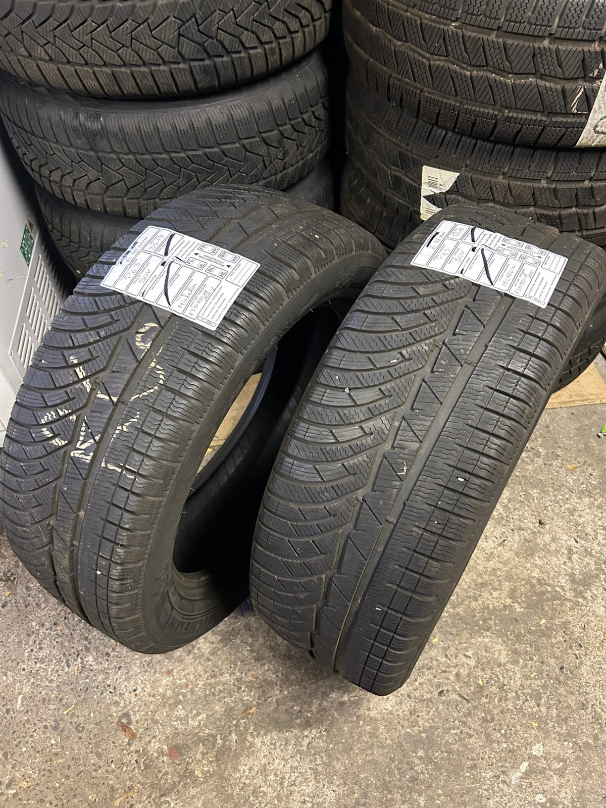 2 pneus hiver Michelin pilote alpin 235/55/18.104V, Autos : Pièces & Accessoires, Pneus hiver, Véhicule de tourisme, Enlèvement