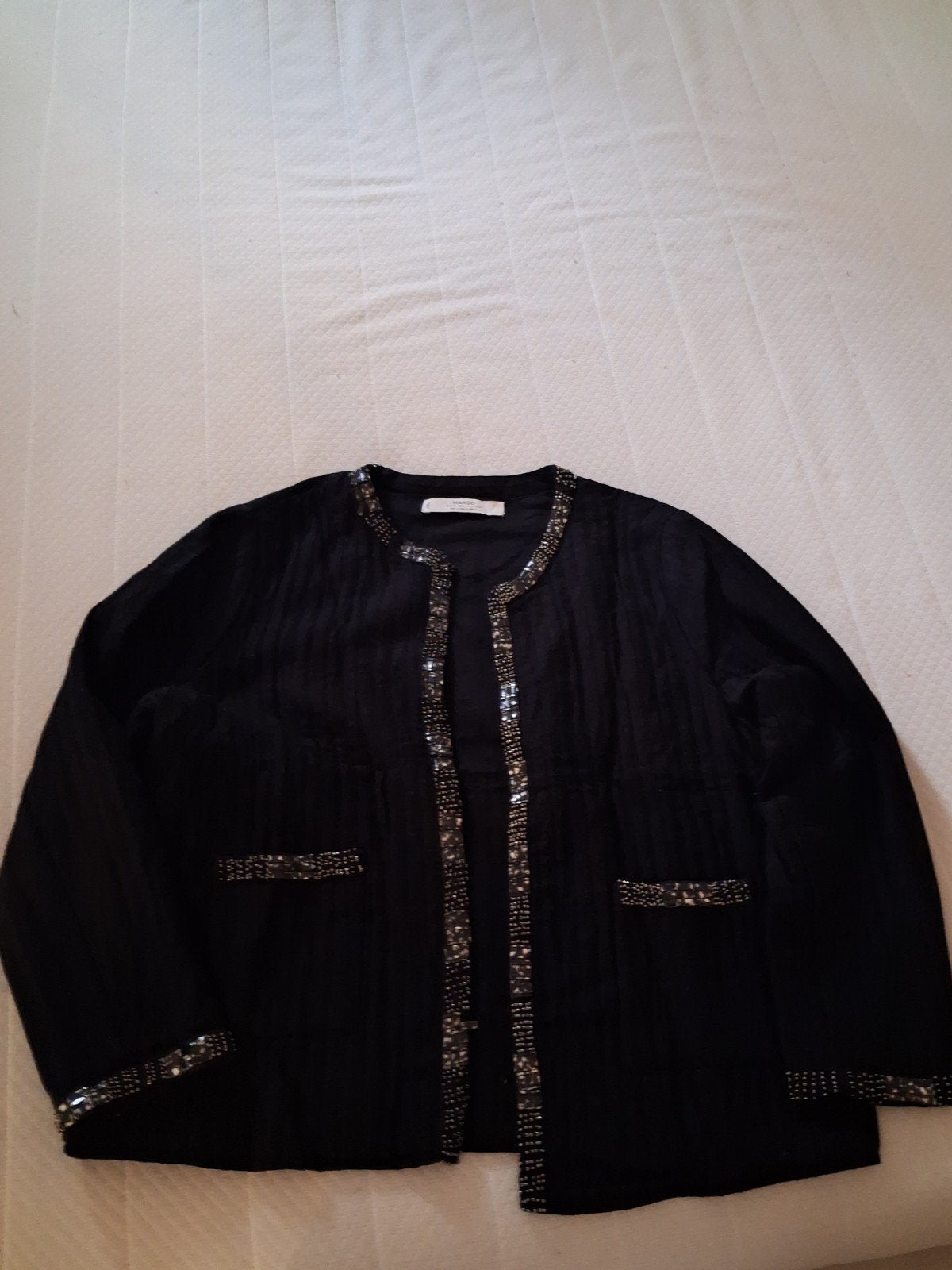 Blazer noir avec strass Mango, Mango, Enlèvement, Manteau, Noir
