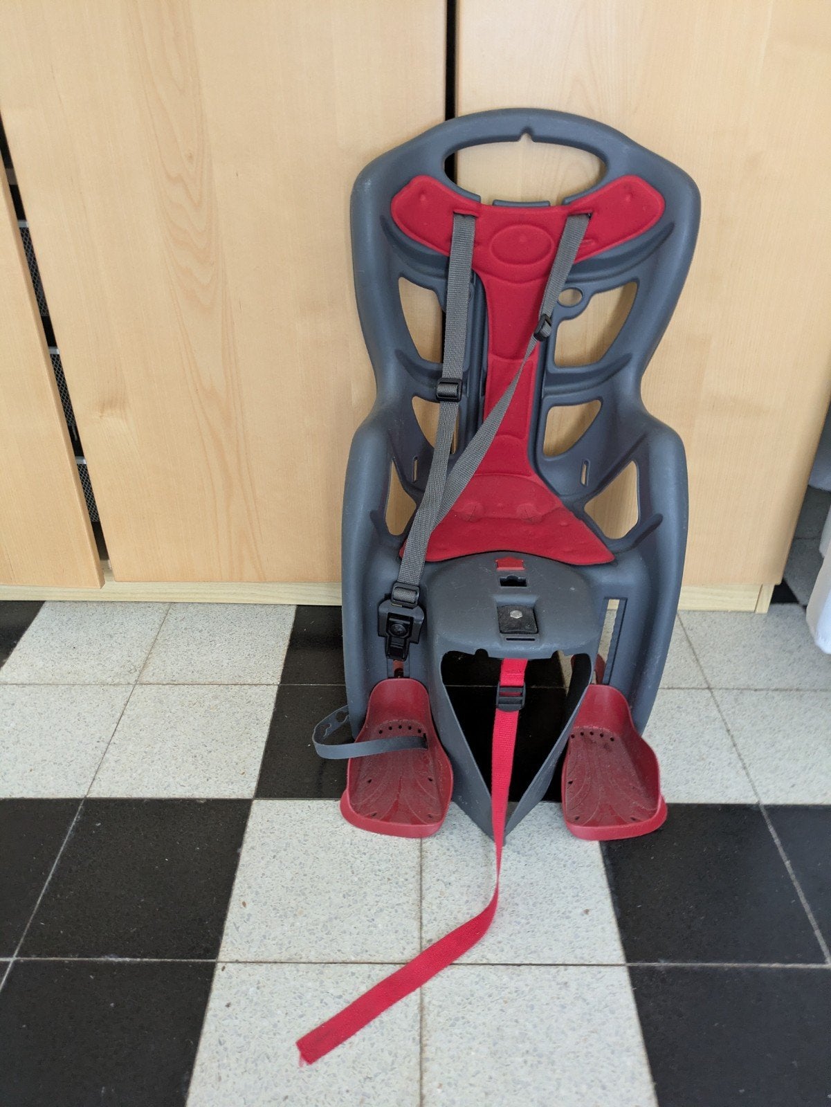 Siege enfant velo, Ophalen