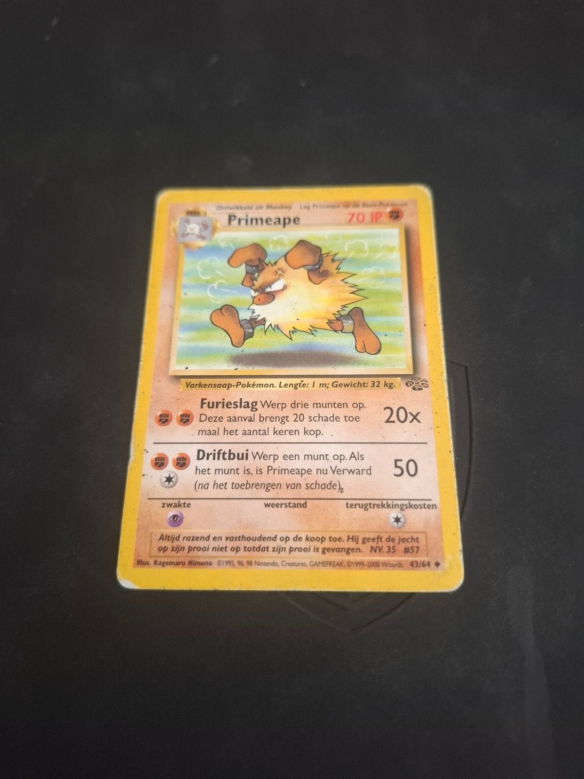 Carte Pokémon Primeape (43/64) - Jungle Set, Enlèvement ou Envoi