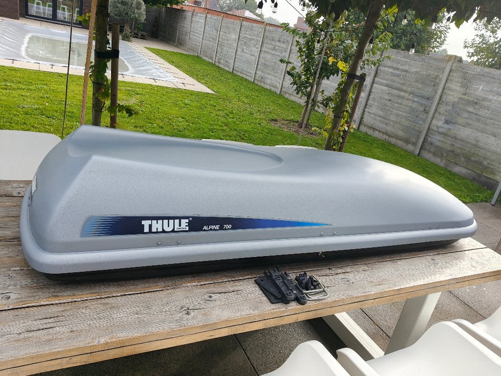 Thule Alpine 700 dakkoffer Skibox, Ophalen, Gebruikt