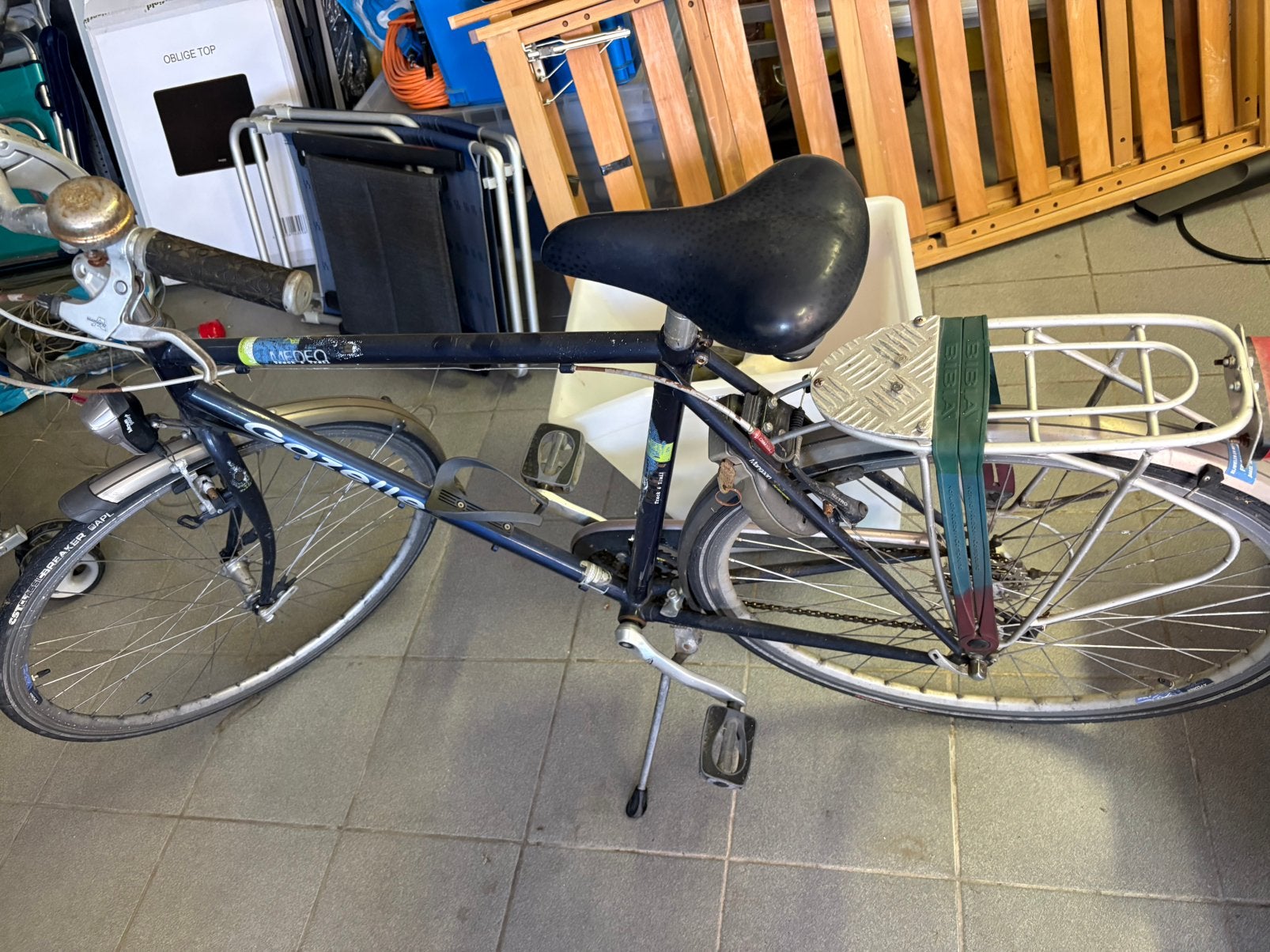 Gazelle heren fiets, Fietsen en Brommers, Ophalen, Gebruikt, Velgrem, Versnellingen