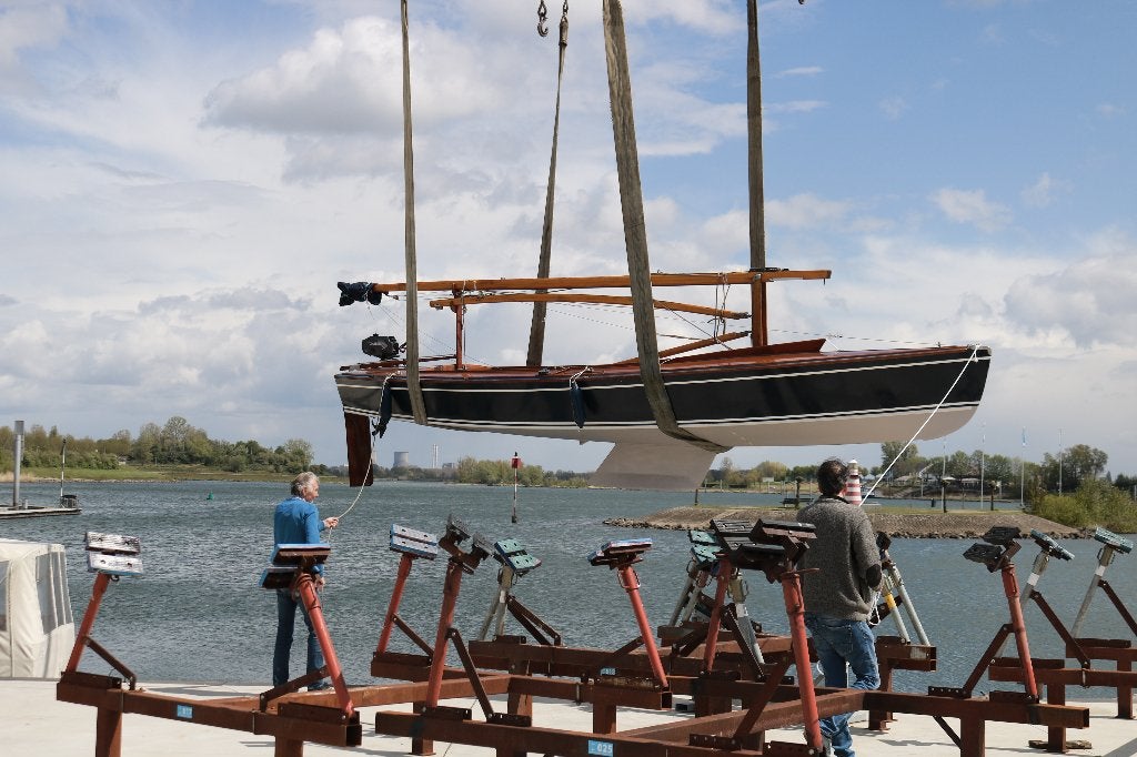 Zeilboot op trailer, 70 cm, Grand-voile, Comme neuf, Enlèvement