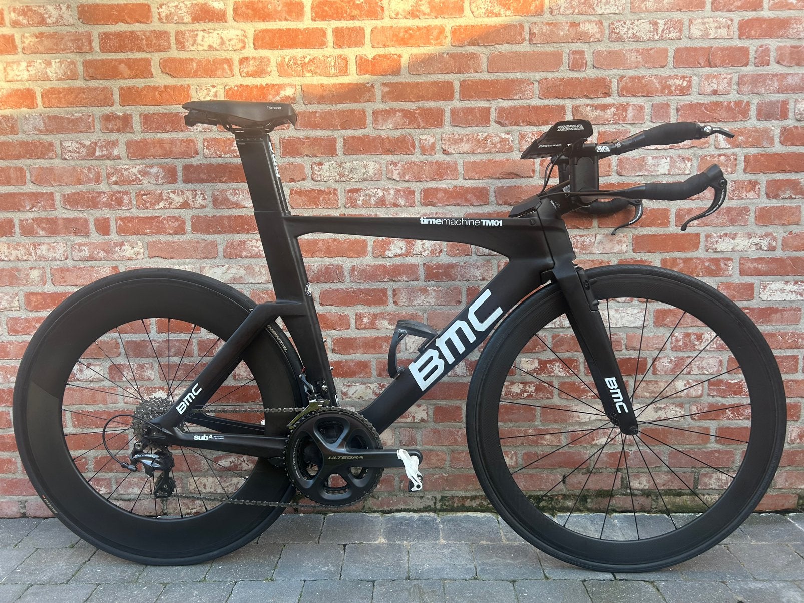 Vélo contre-la-montre BMC/vélo triathlon en excellent état, Autres marques, Frein sur jante, Comme neuf, Enlèvement