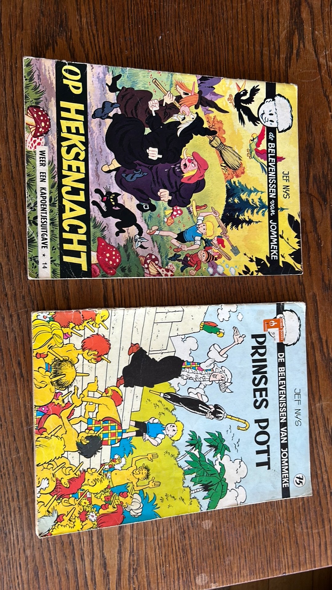 Jommeke 2 strips van 1976, Boeken, Stripverhalen, Gelezen, Jef Nys., Ophalen of Verzenden, Meerdere stripboeken