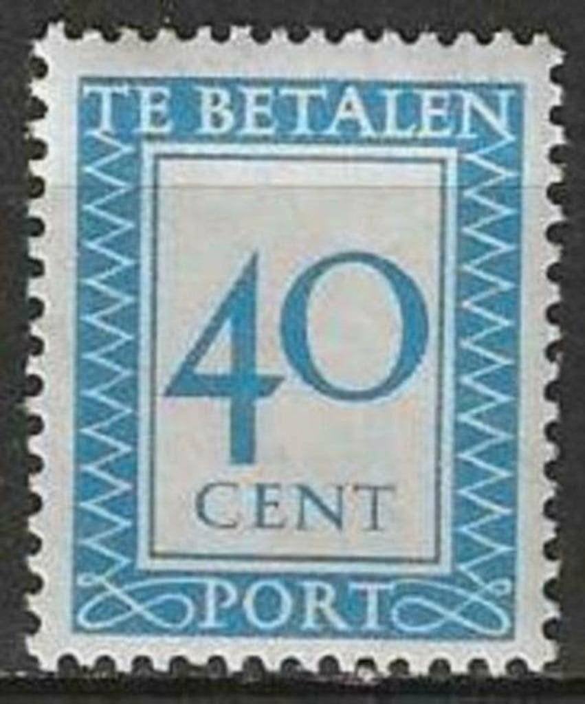 Pays-Bas 1947/1958 - Yvert 98TX - Timbre fiscal (PF), Envoi, Non oblitéré