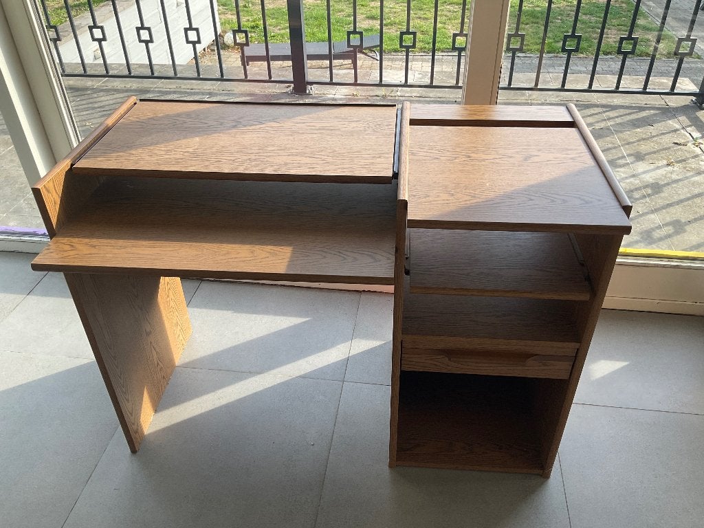 Bureau, Maison & Meubles, 110 cm, Utilisé, 60 cm, Espace de rangement