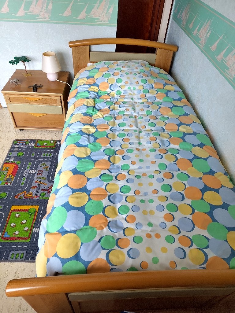Slaapkamer, Huis en Inrichting, Ophalen, Gebruikt, Eenpersoons, Hout