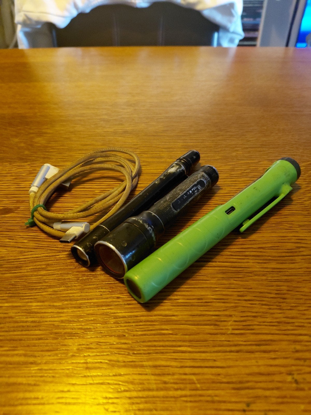 3 zaklampen, Caravans en Kamperen, Ophalen of Verzenden, Gebruikt, Batterij