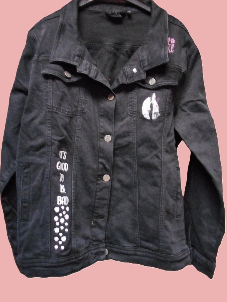 Jeansvest xxl zwart cruella, Kleding | Dames, Jassen | Zomer, Ophalen, Nieuw, Zwart