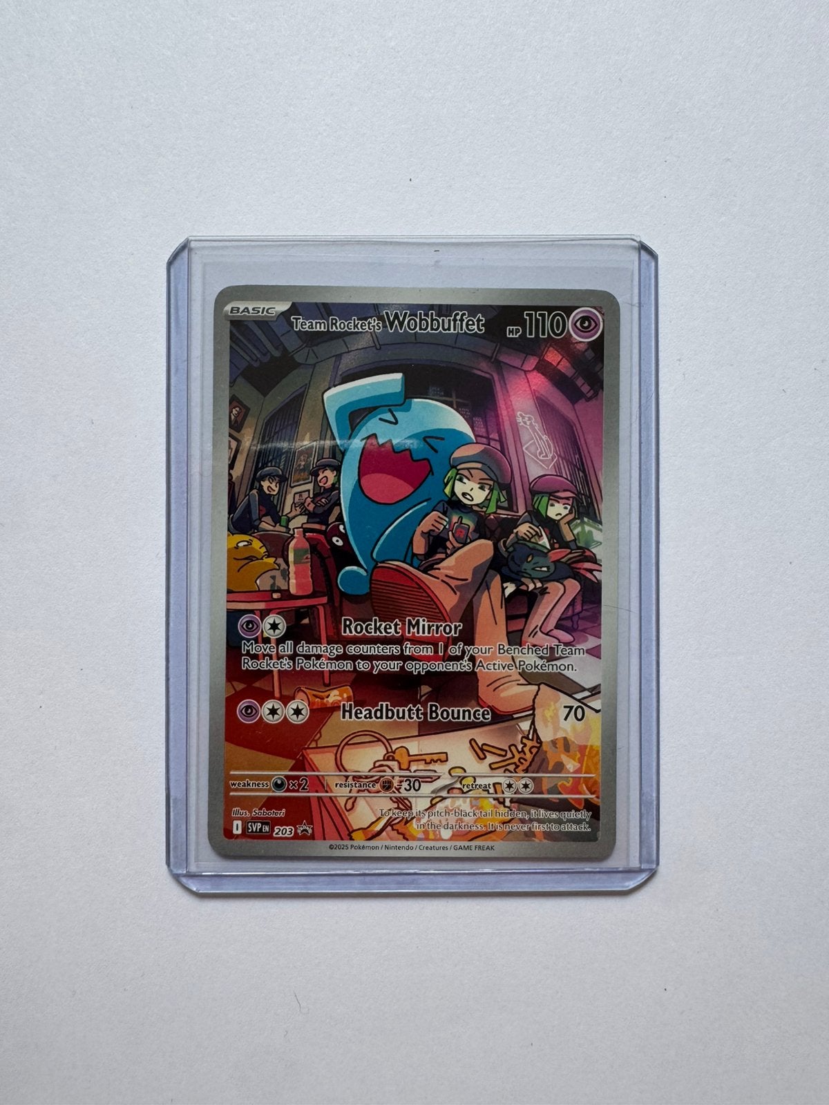 Team Rocket's Wobbuffet SVP 203, Ophalen of Verzenden, Zo goed als nieuw, Booster