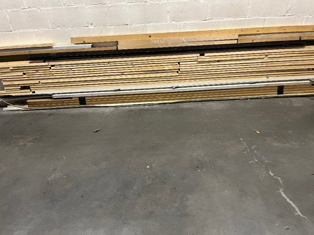 lot planken +/- 50 meter lengte, breedte 10cmxdikte 2cm, enz, Doe-het-zelf en Bouw, Hout en Planken, Ophalen, Minder dan 25 mm