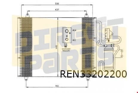 Renault Safrane II (10/98-) (niet TD)  condensor OES! 770120, Neuf, -, -, -