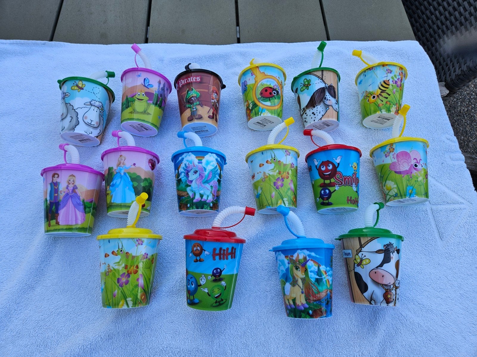 drinkbekers, Ophalen