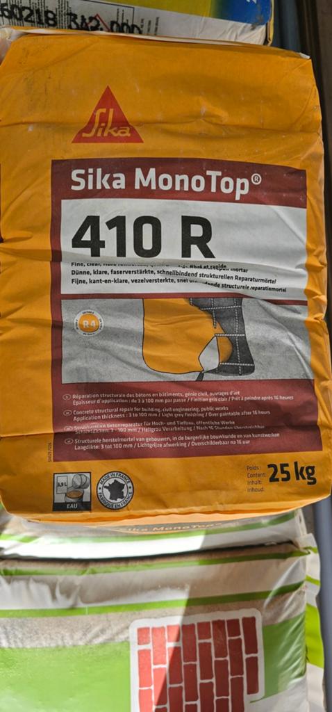 Sika monotop 410r reparatiemortel, Bricolage & Construction, Enlèvement