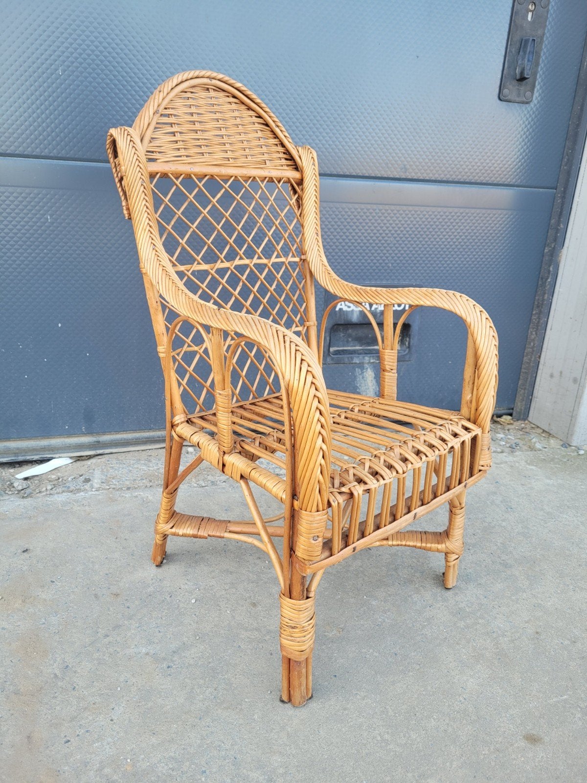 Vintage rotan peuterstoel jaren 90 – perfecte staat, Kinderen en Baby's, Kinderstoelen, Ophalen, Zo goed als nieuw, Overige typen